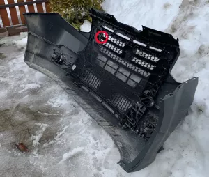 Место крепления датчика в бампере Соболь НН