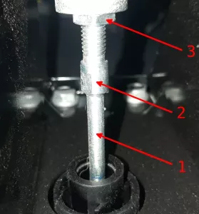Сцепление Соболь НН. Регулировочный механизм. Вид снизу.